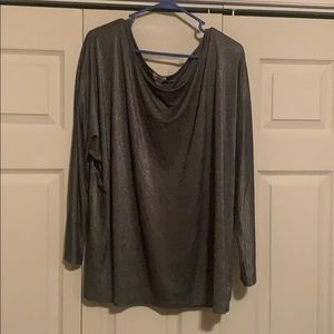 Old Navy grey glitter top
